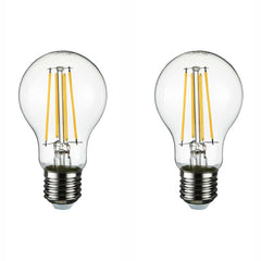 LED Dimmable Filament A60 GLS Bulb E27 Edison Screw 6.5W Warm White 2700K
