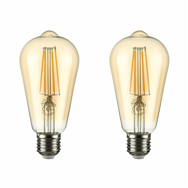LED Dimmable Filament ST64 Edison Bulb E27 Edison Screw 6.5W