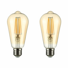 LED Dimmable Filament ST64 Edison Bulb E27 Edison Screw 6.5W