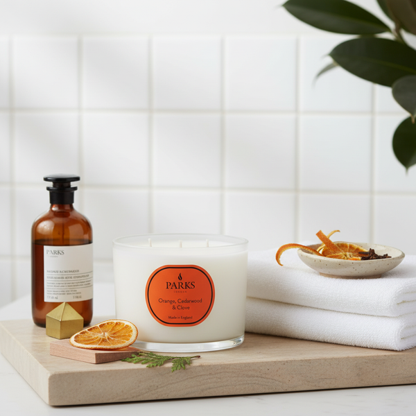 VINTAGE AROMATHERAPY ORANGE, CEDARWOOD & CLOVE 350G 3 WICK CANDLE