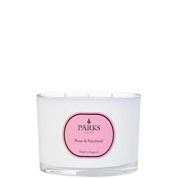 ROSE & PATCHOULI 350G 3 WICK CANDLE