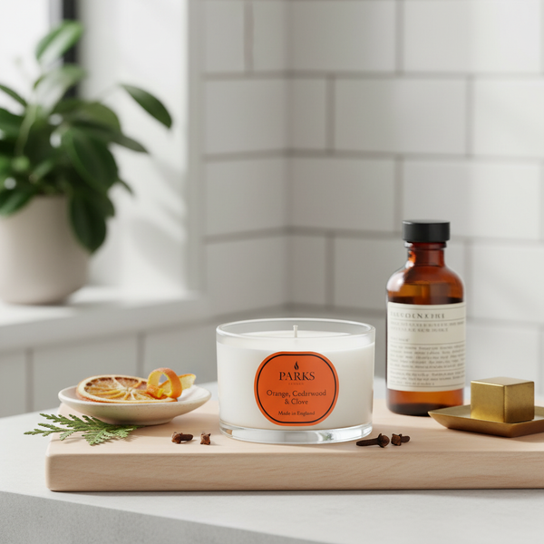 ORANGE, CEDARWOOD & CLOVE CANDLE 70G