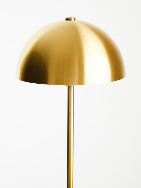 Brushed Brass Table Lamp with Black Marble Base | Murdoch
