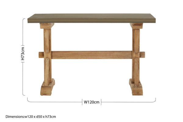 Pompeii Wooden Console Table