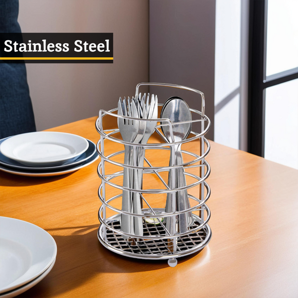 Soren Chrome 4 Section Cutlery Caddy