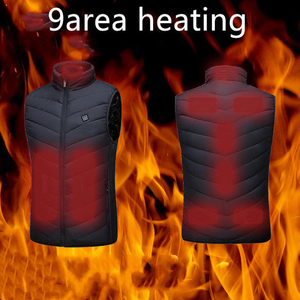 USB interface smart heating heated vest for men and women