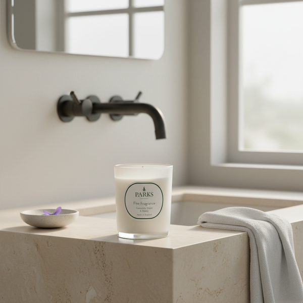 FINE FRAGRANCE 180G CANDLE CAMOMILE, VOILET & HONEY