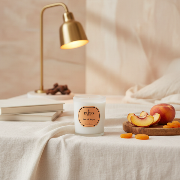 PEACH & AMYRIS CANDLE 180G