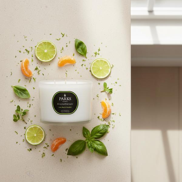 LIME, BASIL & MANDARIN CANDLE 3 WICK 350G
