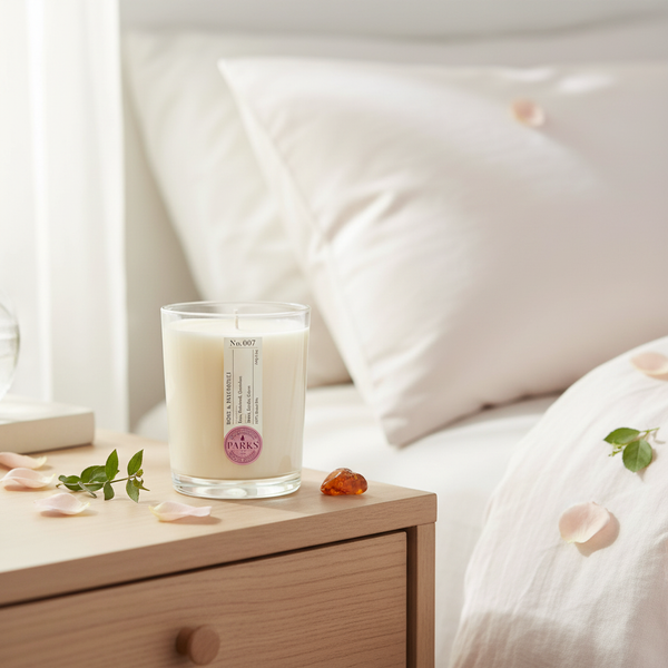 ROSE & PATCHOULI 1 WICK SCENTED CANDLE 180G