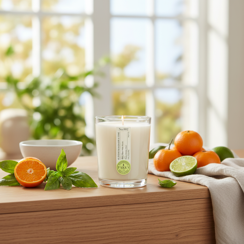 SICILIAN MANDARIN & LIME CANDLE 180G