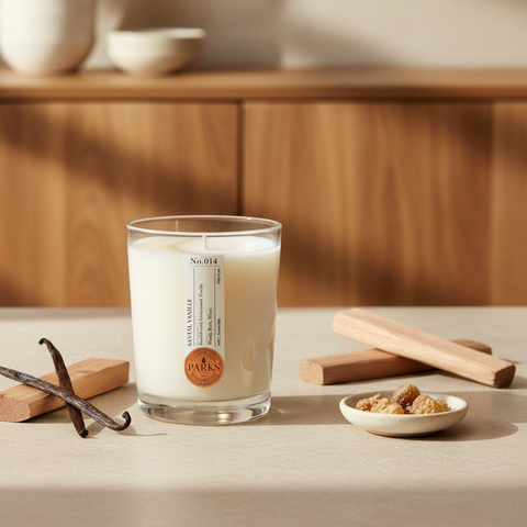 SANTAL VANILLE 1 WICK SCENTED CANDLE 180G