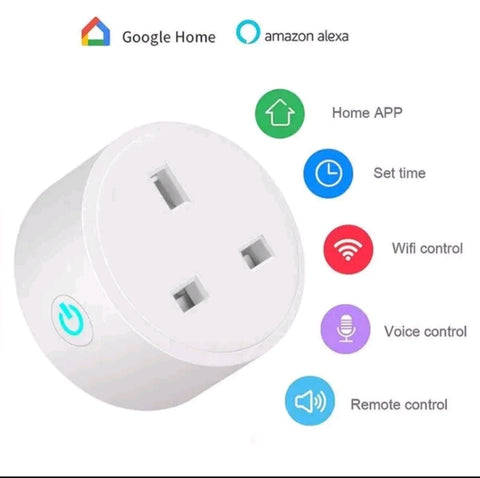 Twin Pack Smart Plug - WIFI Smart Home Timer 16A Alexa / Google Voice Control