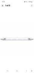Crompton R7S 400W=500W Brightness 117 / 118mm C Eco Halogen Energy rating warm white and Dimmable Linear 240v Bulb.Ideal for Floodlights.