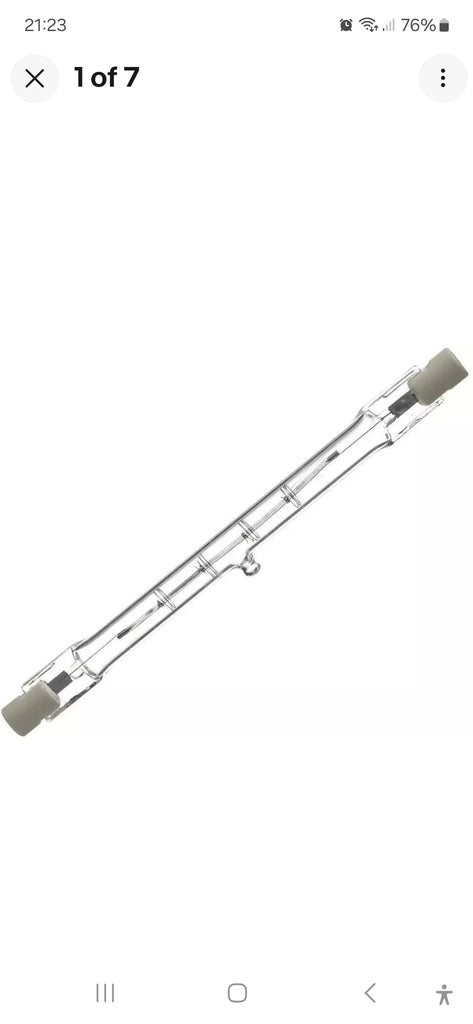 2 x LINEAR HALOGEN 230W 118mm R7s 4650 lm dimmable 230 Watt Patron Branded