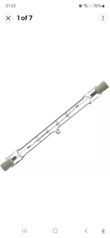 6 x LINEAR HALOGEN 230W=300W 118mm R7s 4650 lm dimmable 230 Watt Patron Branded
