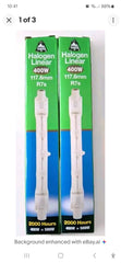 2 X BELL R7S 400W=500W LINEAR ECO HALOGEN FLOODLIGHT BULBS
