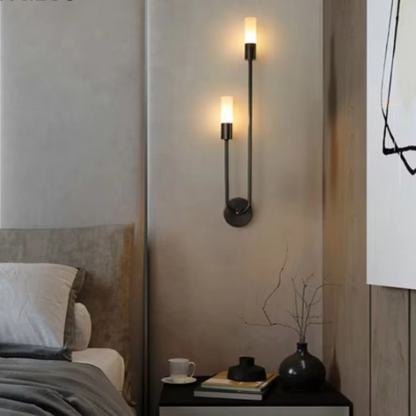 Spire Sleek LED Wall Light 12W Warm White Modern Metal G9 Bulb