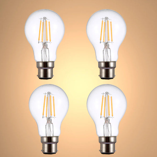 LED Filament A60 GLS Bulb B22 Bayonet Cap