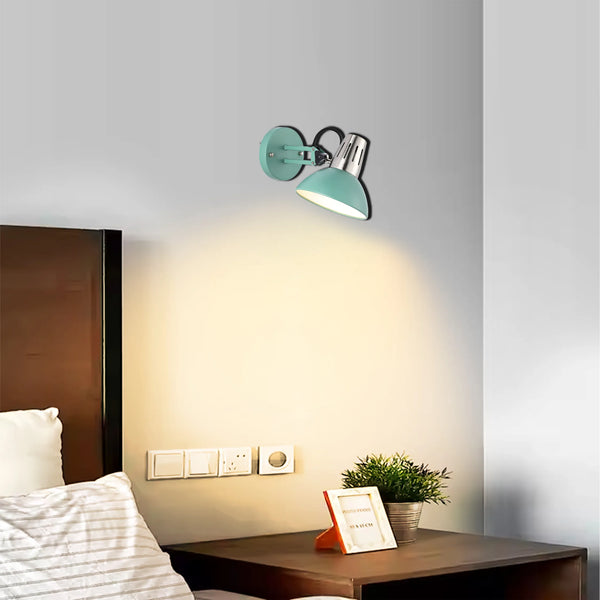 Adjustable Black Wall Light with In-Line Switch