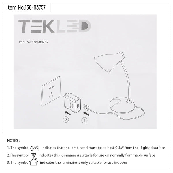 Adjustable Gooseneck LED Desk Lamp with Dual Colour Design