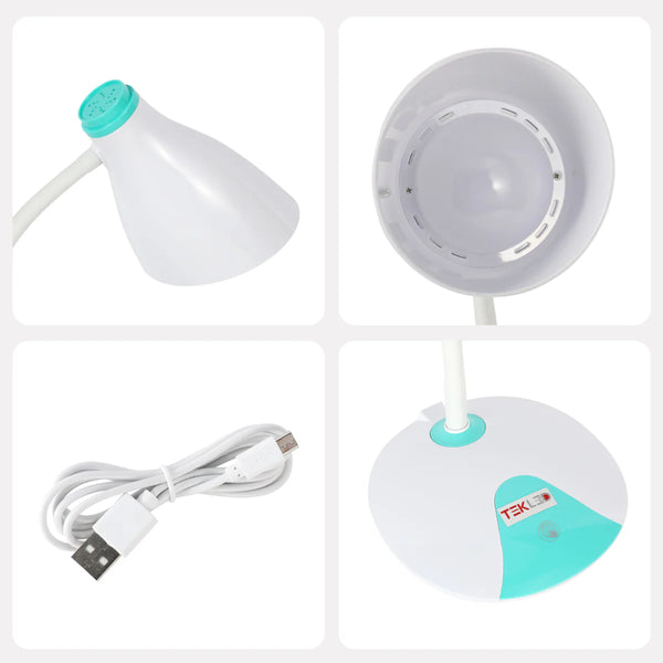 Adjustable Gooseneck LED Desk Lamp with Dual Colour Design