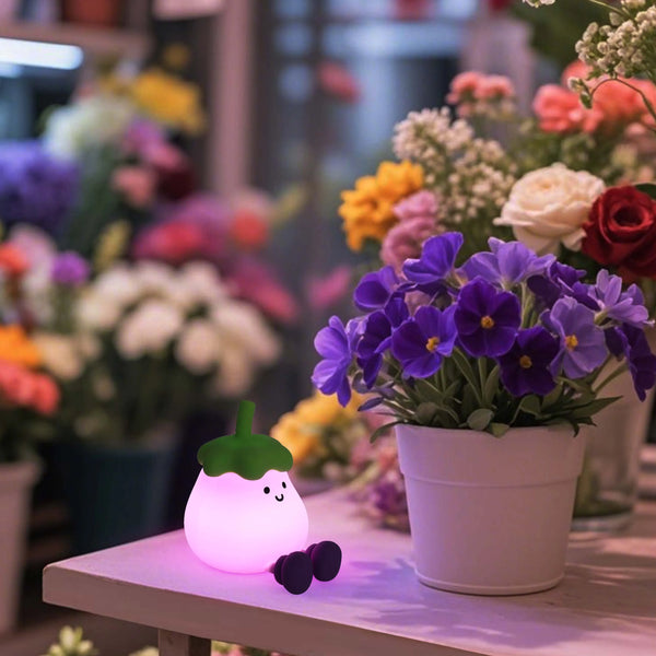 Adorable LED Rechargeable Night Light with Timer and Color-Changing Options