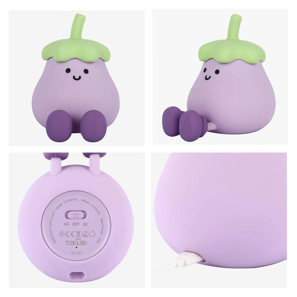 Adorable LED Rechargeable Night Light with Timer and Color-Changing Options