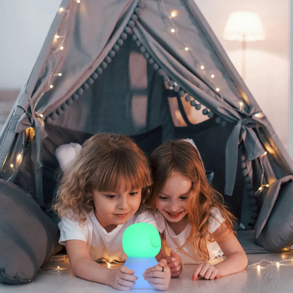 Adorable LED Rechargeable Night Light with Timer and Color-Changing Options