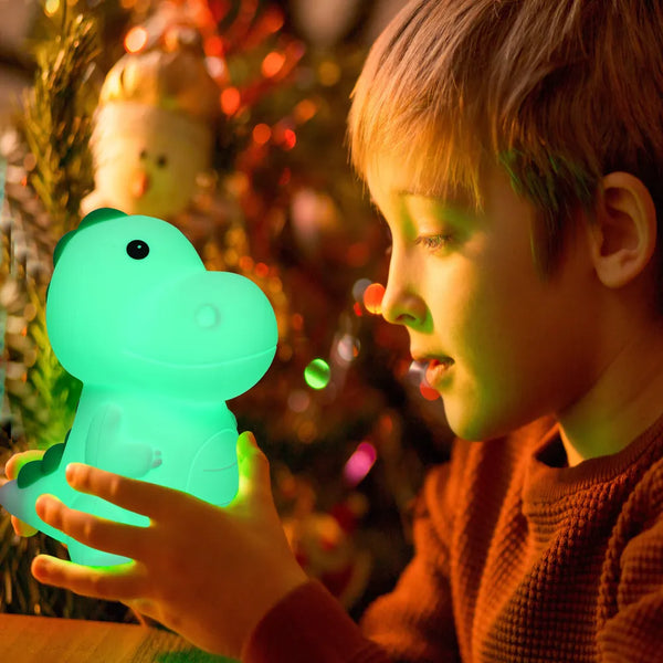 Adorable LED Rechargeable Night Light with Timer and Color-Changing Options