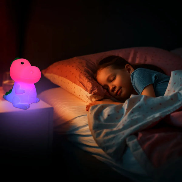 Adorable LED Rechargeable Night Light with Timer and Color-Changing Options