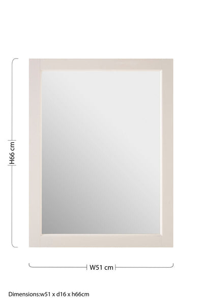 Port Mirrored Wall Cabinet With 2 Inner Shelves