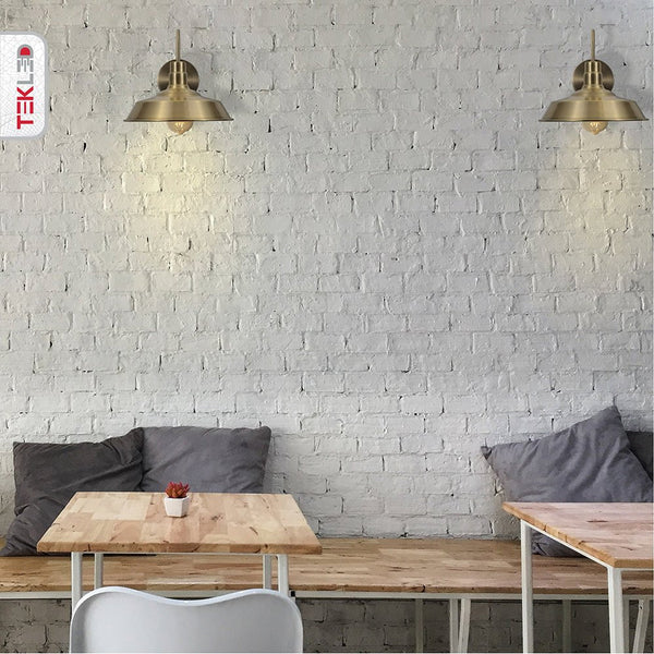 Swan Step Metal Industrial Retro Wall Light E27 Fitting