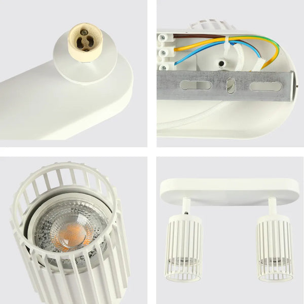 Aria Cage-Bar Adjustable GU10 Spotlight