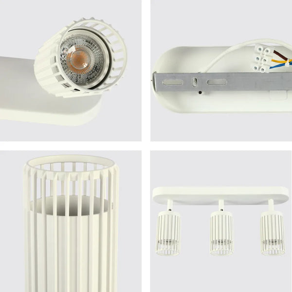 Aria Cage-Bar Adjustable GU10 Spotlight