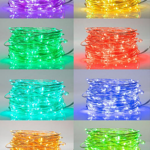 Aries RGB Micro-LED String Fairy Light with Power Adaptor & Remote Control
