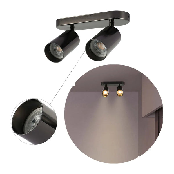 Astra Pearl Grey Cylinder GU10 Spotlight