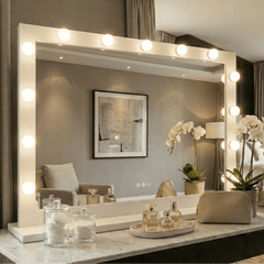 Audrey Hollywood Mirror White 100x80cm