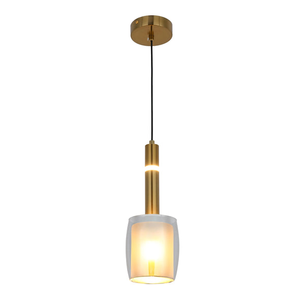 Aurora Hybrid Gold Accent Cluster Pendant Light