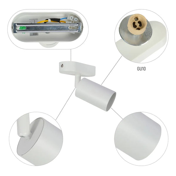 Beam Cylinder GU10 Spotlight