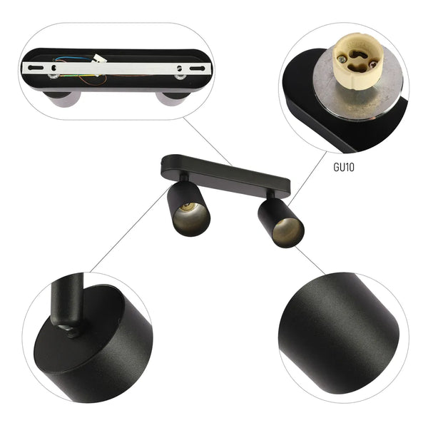 Beam Cylinder GU10 Spotlight