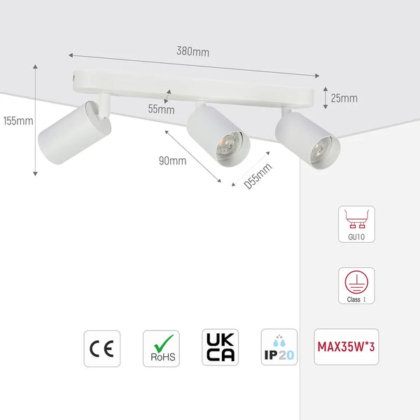 Beam Cylinder GU10 Spotlight