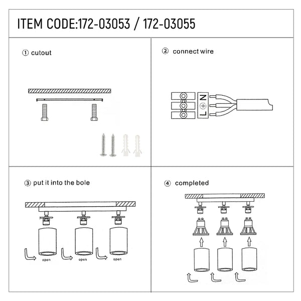 Beam Cylinder GU10 Spotlight