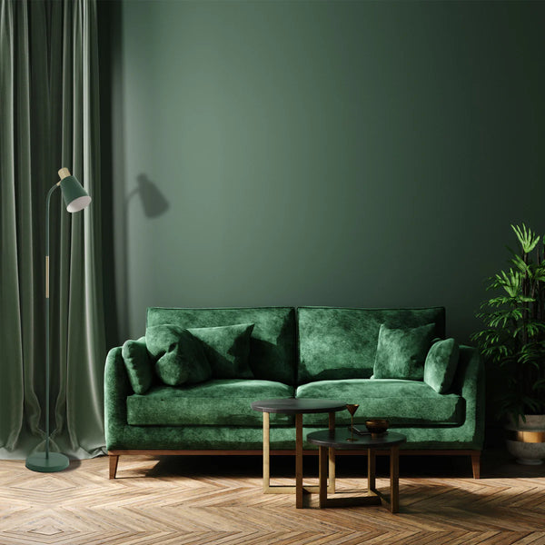 Bend Design Floor Lamp with Gold Accents - E27
