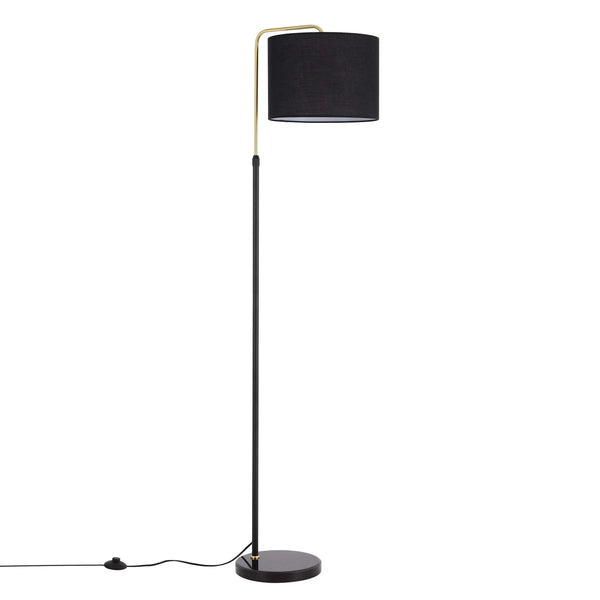Black and Gold Floor Lamp – E27 Fitting, 1530mm Height