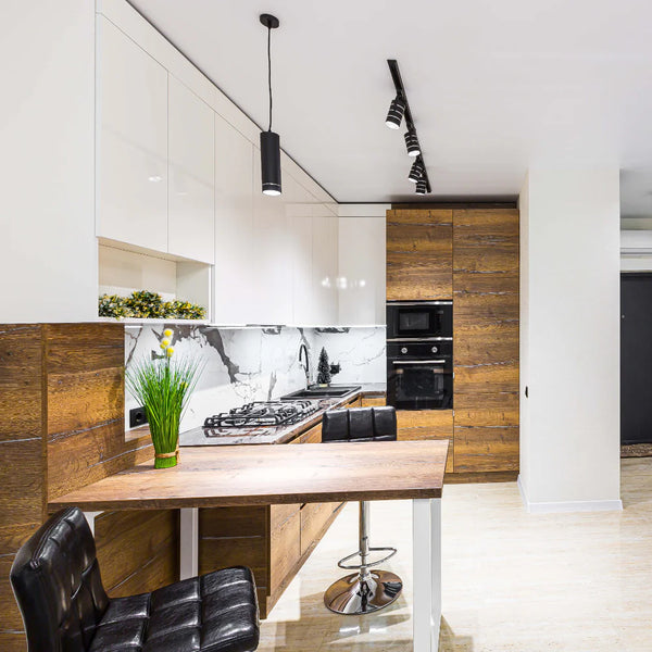 Black Cylinder Pendant Downlight GU10 Modern Minimalist