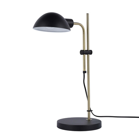 Black and Brass Desk Lamp – E27 Fitting, 510mm Height, Dimmable