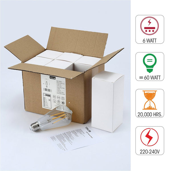 LED Filament ST64 Edison Bulb E27 Edison Screw