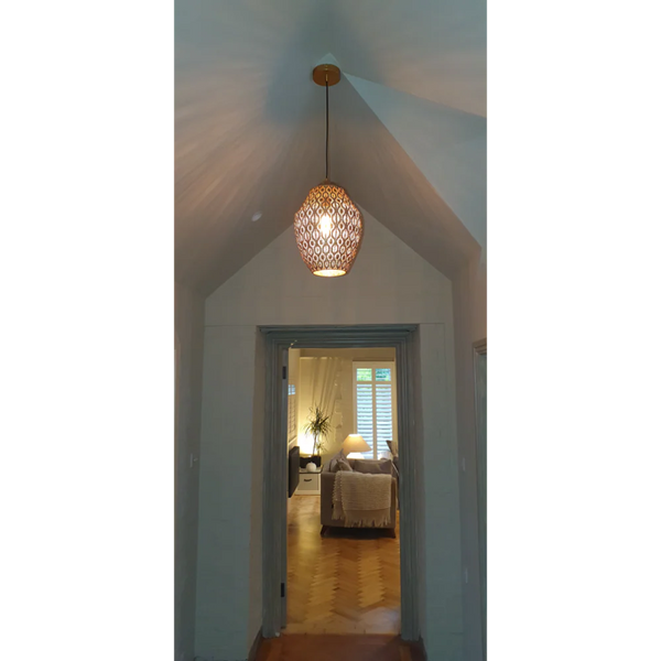 Antique Brass or Brown Gold Moroccan Style Dome Pendant Ceiling Light E27
