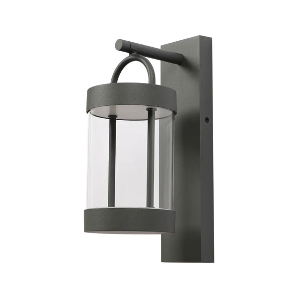 Cassian LED Outdoor Lantern Wall Light 8W 3000K Dark Grey